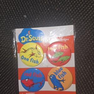 Dr. Seuss Colorful Fish Button Set